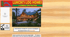 Desktop Screenshot of lukciksloghomes.com